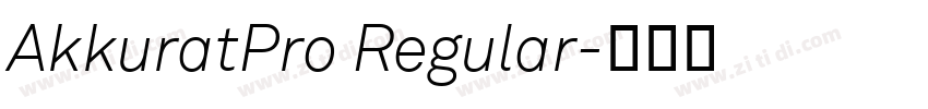 AkkuratPro Regular字体转换